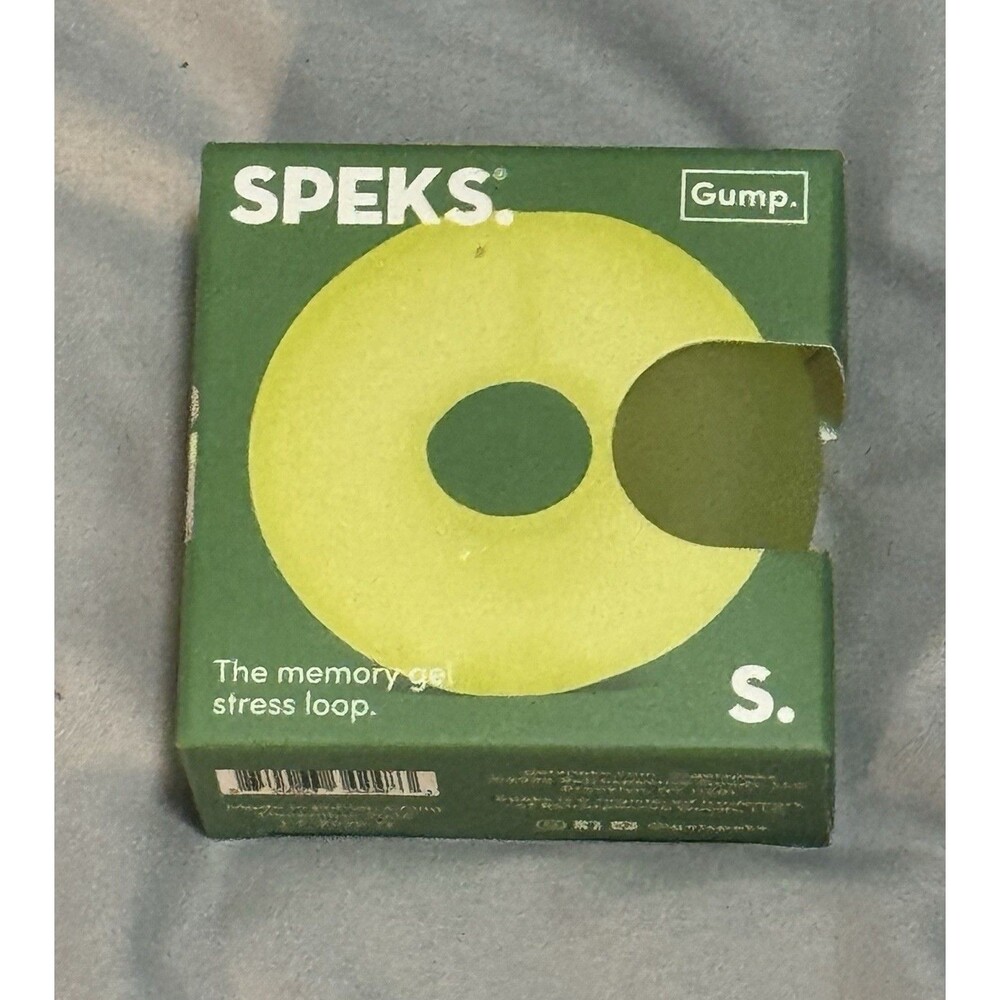 Speks Gump Loop Algae Green Stress Ball Silky Soft Memory Gel Squishy Fidget